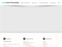 Tablet Screenshot of laketowntwp.org